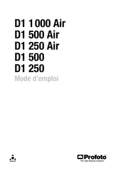 Profoto D1 1000 Air Mode D'emploi