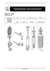 Saab 400 126 959 Instructions De Montage