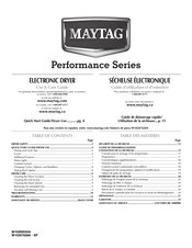 Maytag Perfomance Série Guide D'utilisation Et D'entretien