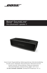 Bose SoundLink Mini Bluetooth speaker II Notice D'utilisation