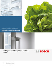 Bosch KGD Série Mode D'emploi