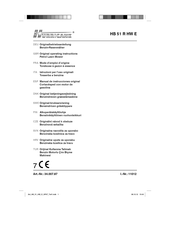 Hurricane HB 51 R HW E Mode D'emploi D'origine