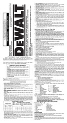 Dewalt D28715 Guide D'utilisation