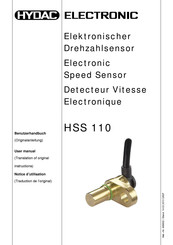 HYDAC ELECTRONIC HSS 110 Notice D'utilisation