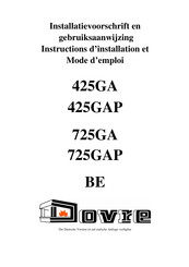 Dovre 425 GAP Instructions D'installation Et Mode D'emploi