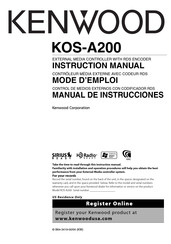 Kenwood KOS-A200 Mode D'emploi