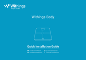 Withings WBS05 Guide D'installation