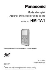 Panasonic HM-TA1 Mode D'emploi