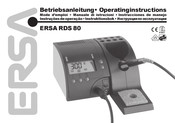 ersa RDS 80 Mode D'emploi