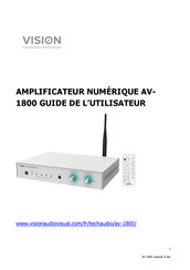 Vision AV-1800 Guide De L'utilisateur