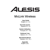 Alesis MicLink Wireless Guide D'utilisation