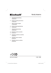 EINHELL TE-AC 270/24/10 Mode D'emploi D'origine