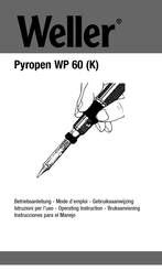 Weller Pyropen WP 60K Mode D'emploi
