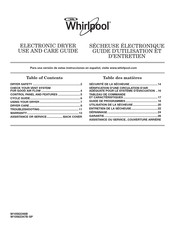 Whirlpool W10562346B Guide D'utilisation Et D'entretien