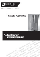 TECNOPLUS SYSTEM-AIR Autocleaner Manuel Technique