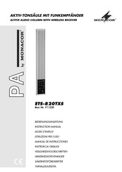 Monacor PA ETS-820TXS Mode D'emploi