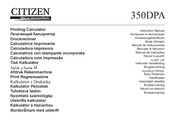 Citizen 350DPA Mode D'emploi