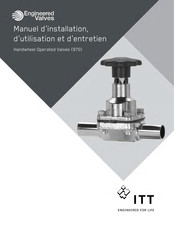 ITT Engineered Valves 970 Manuel D'installation, D'utilisation Et D'entretien