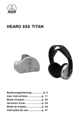 AKG Hearo 888 Titan Mode D'emploi