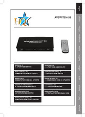 HQ AVSWITCH-58 Mode D'emploi