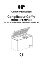 CONTINENTAL EDISON CECCG311AP Mode D'emploi