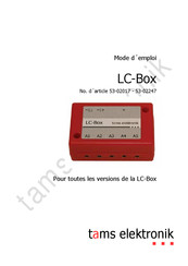 Tams Elektronik LC-Box 53-02017 Mode D'emploi