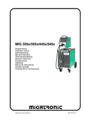 Migatronic MIG 305x Manuel D'instruction