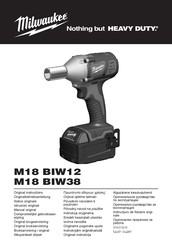 Milwaukee M18 BIW12 Notice Originale