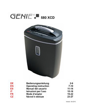 Genie 580 XCD Mode D'emploi