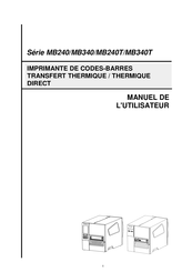 TSC MB Série Manuel De L'utilisateur