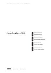 Fronius String Control 125/25 Instructions De Service