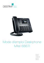 Mitel 6867i Mode D'emploi