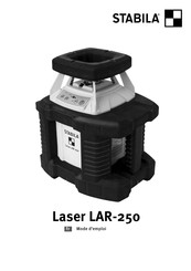 Stabila Laser LAR-250 Mode D'emploi