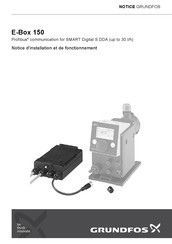 Grundfos Profibus E-Box 150 Notice D'installation Et De Fonctionnement