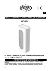 Argo BOBO Instructions D'utilisation