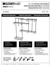 ClosetMaid SHELFTRACK 01-11586-00 Directives D'installation