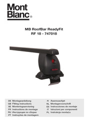 Mont Blanc MB RoofBar ReadyFit RF 18 Instructions De Montage