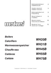 Vetus WH75B Manuel D'utilisation Et D'installation