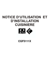 FAR CGF5111X Notice D'utilisation Et D'installation