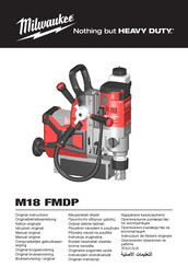 Milwaukee M18 FMDP Notice Originale