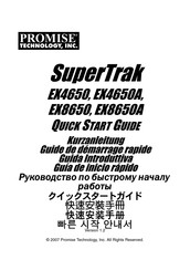 Promise Technology SuperTrak EX4650 Guide De Démarrage Rapide