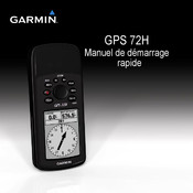 Garmin GPS 72H Manuel De Demarrage Rapide