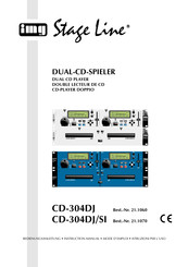 Stage Line electronic CD-304DJ Mode D'emploi