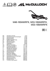 McCulloch M53-160AWRPX Manuel D'utilisation