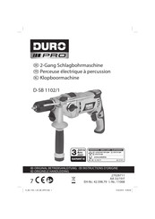 DURO PRO 42.598.79 Instructions D'origine