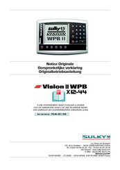 Sulky Vision II WPB X12-44 Notice Originale