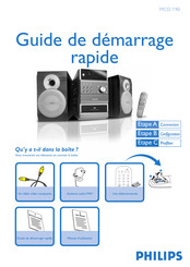 Philips MCD190/96 Guide De Démarrage Rapide