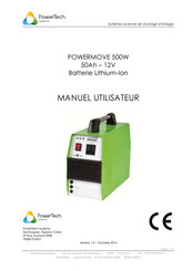 PowerTech POWERMOVE 500W Manuel Utilisateur