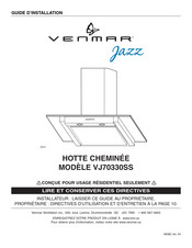 Venmar jazz VJ70330SS Guide D'installation