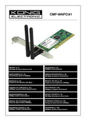 König Electronic CMP-WNPCI41 Mode D'emploi